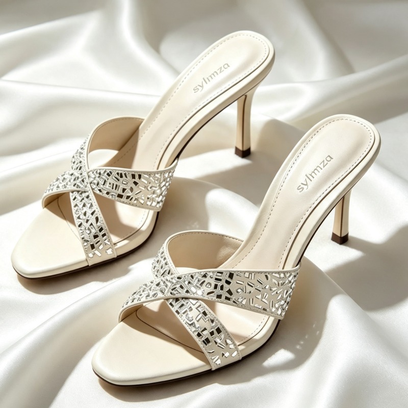 Crossfit Ladies - Sandales mules à brides croisées avec