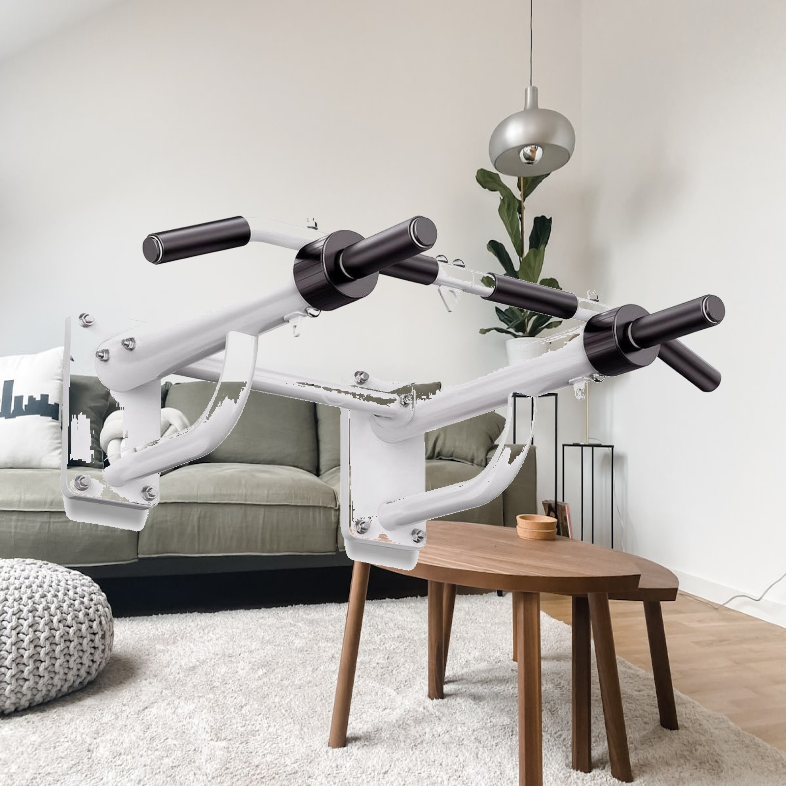Pull Up Bar Grip - Barre de traction murale durable avec