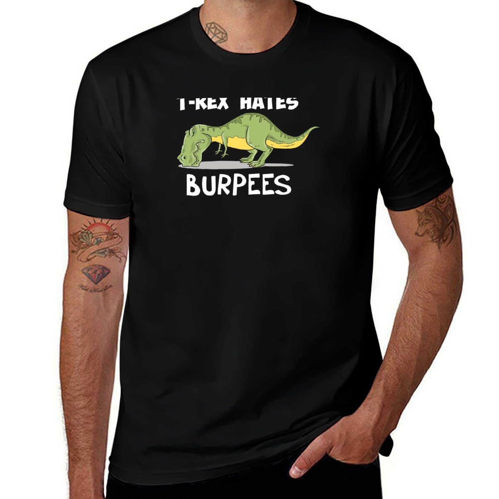 Crossfit Mayhem - T-Rex Hates Burpees T-Shirt, t-shirt de
