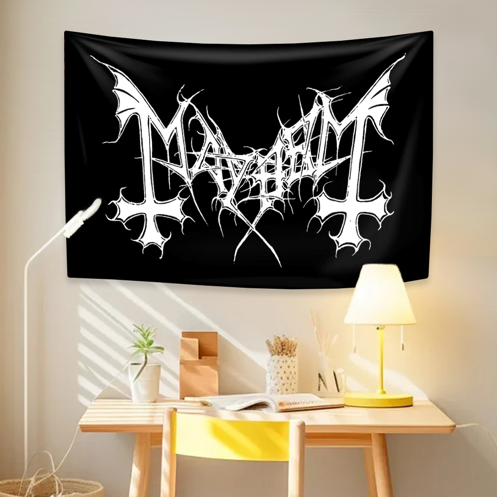 Crossfit Mayhem - Tapisserie murale Hippie du groupe de