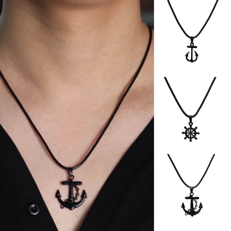 Collier pendentif gouvernail a - Battle Rope Anchor avis et prix