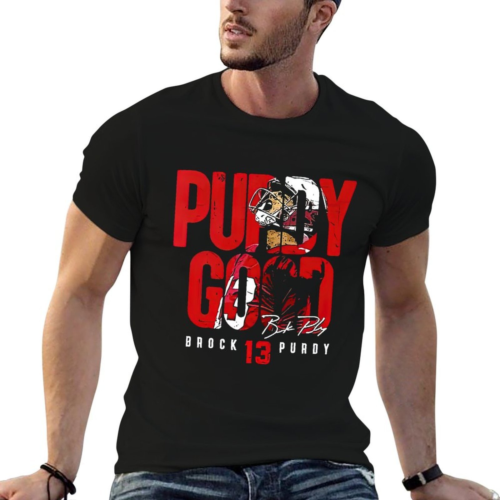T-shirt Brock Purdy Football 4 - Crossfit Mayhem avis et prix