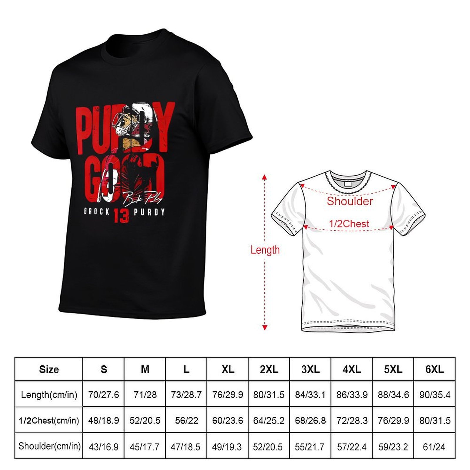 T-shirt Brock Purdy Football 4 - Crossfit Mayhem avis et prix