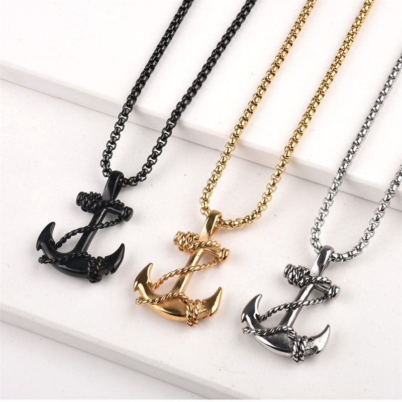 Collier pendentif homme marin  - Battle Rope Anchor avis et prix