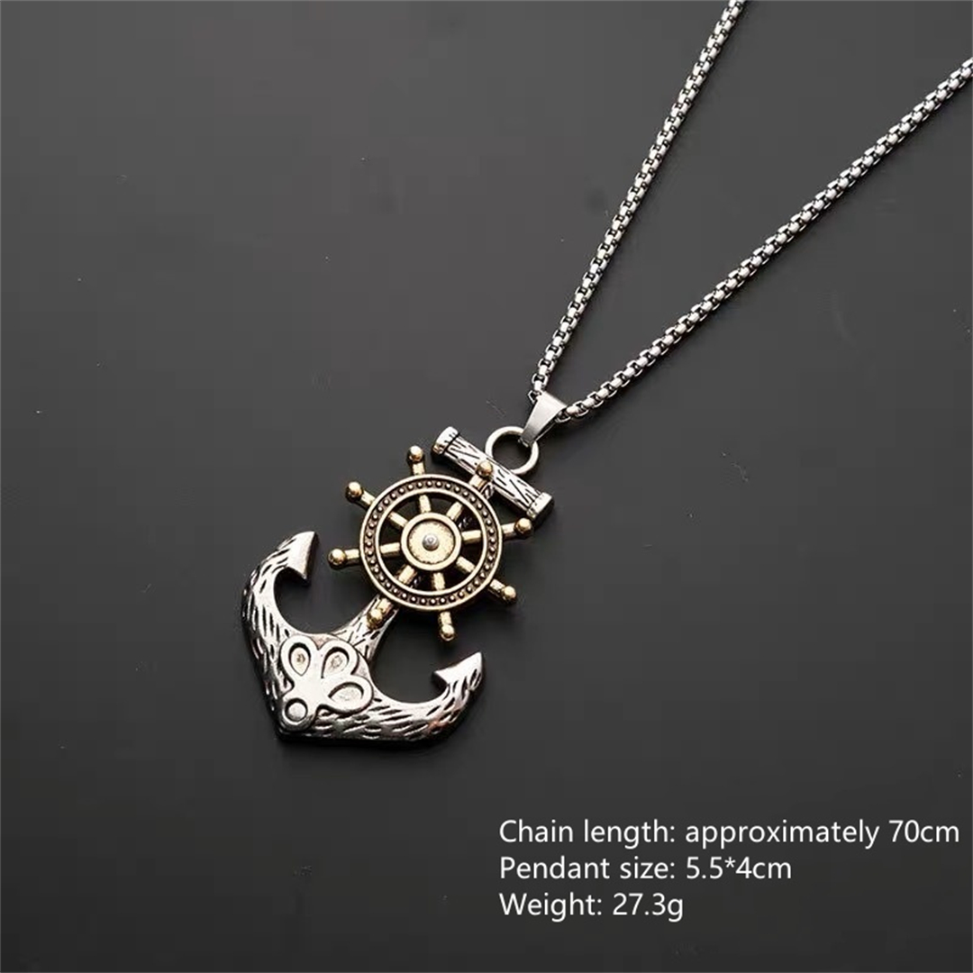 Collier Pendentif Charme Nauti - Battle Rope Anchor avis et prix