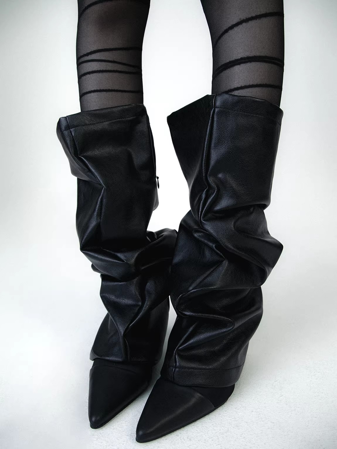 Chaussettes en cuir PU pour fe - Knee Sleeve Pair avis et prix